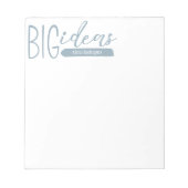 Coastal Blue Big Ideas Notizblock (Vorderseite)