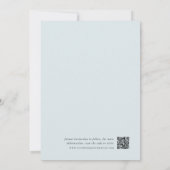 Coastal Blue | Classic Pinstripe Photo Wedding Save The Date (Rückseite)