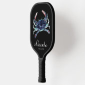 Coastal Blue Crab Monogram Name Pickleball Paddel Pickleball Schläger (Links)