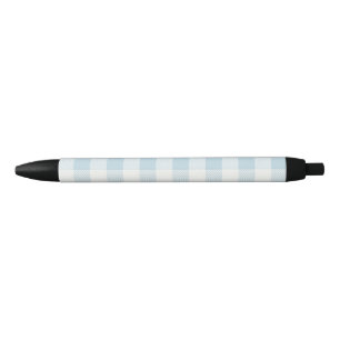 Coastal Blue Gingham Karo Pattern Beach Kugelschreiber