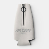 Coastal Blue Heron Bird Personalized Flaschenkühler (Rückseite)