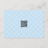 Coastal Blue Lemon Amalfi QR Code RSVP Begleitkarte (Rückseite)