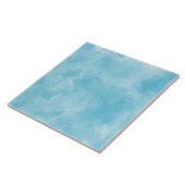 Coastal Blue Modern Watercolor  Fliese (Seite)