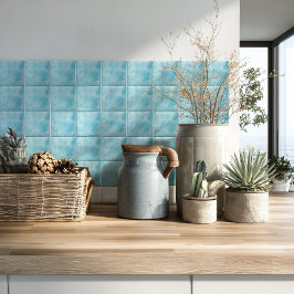 Coastal Blue Modern Watercolor  Fliese