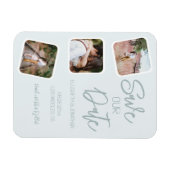 Coastal Blue Save the Date Magnet (Horizontal)