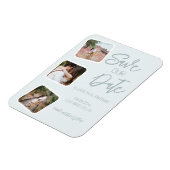 Coastal Blue Save the Date Magnet (Linke Seite)