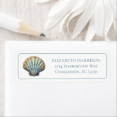Coastal Blue Scallop Seashell Personalized (Insitu)