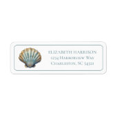 Coastal Blue Scallop Seashell Personalized (Vorne)
