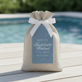 Coastal Blue Seashell Bachelorette Favor Geschenkanhänger