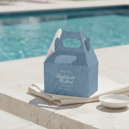 Coastal Blue Seashell Bachelorette Geschenkschachtel