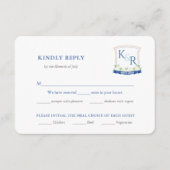 Coastal Blue Wedding Wappen UAWG Begleitkarte (Vorderseite)