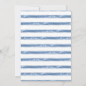 Coastal Blues Palm Tree Beach Wedding  Einladung (Rückseite)