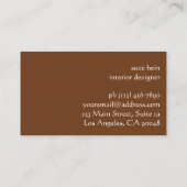 Coastal Boho Chic Design Visitenkarte (Rückseite)