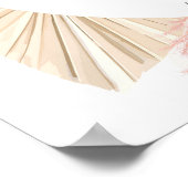 Coastal Boho Girl Babyduschzeichen Poster (Ecke)