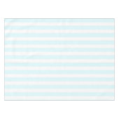 Coastal Boho Soft Blue Pastel Stripes Pattern Tischdecke (Vorderseite (Horizontal))