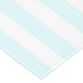 Coastal Boho Soft Blue Pastel Stripes Pattern Tischdecke (Schrägansicht)