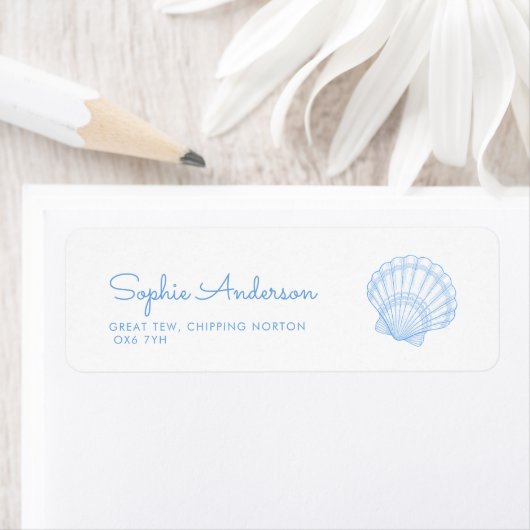 Coastal Bridal Shower Address (Insitu)