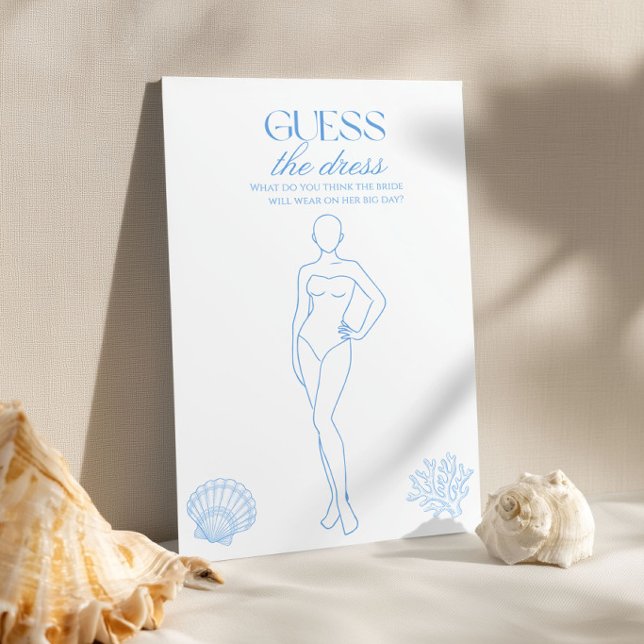 Coastal Bridal Shower Guess The Dress  (Von Creator hochgeladen)