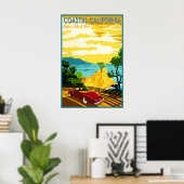 Coastal California Pacific Coast 17 Mile Drive Poster (Heimbüro)