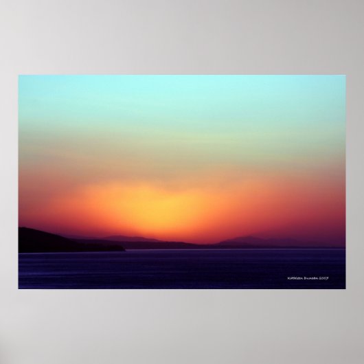 Coastal California Sunrise Poster! Poster (Vorne)