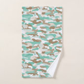 Coastal Camouflage Badhandtuch Set (Handtuch)