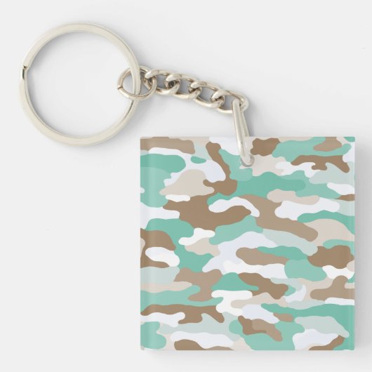 Coastal Camouflage Custom Schlüsselanhänger (Vorderseite)