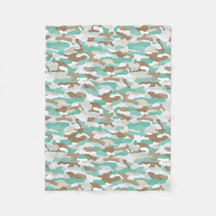 Coastal Camouflage Fleecedecke