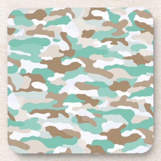 Coastal Camouflage Getränkeuntersetzer (Vorderseite)
