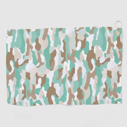 Coastal Camouflage Golfhandtuch (Horizontal)