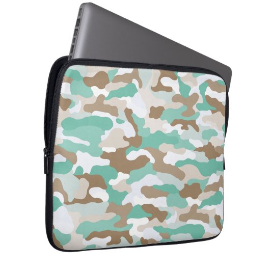 Coastal Camouflage Laptopschutzhülle (Vorne Rechts)