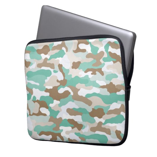 Coastal Camouflage Laptopschutzhülle (Vorderseite Links)