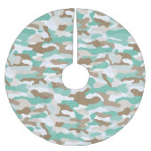 Coastal Camouflage Polyester Weihnachtsbaumdecke (Vorderseite)