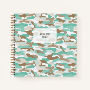 Coastal Camouflage Square Notizblock