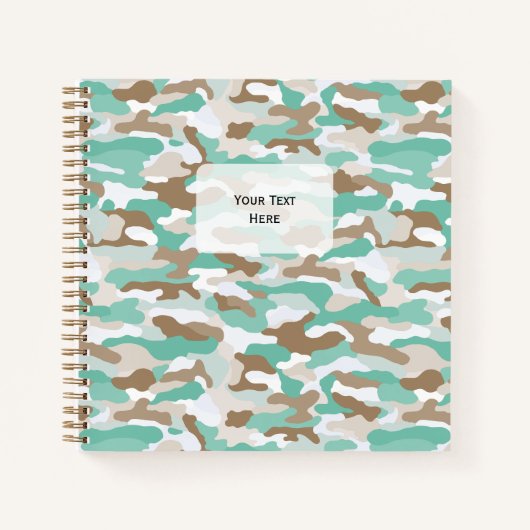 Coastal Camouflage Square Notizblock (Vorderseite)