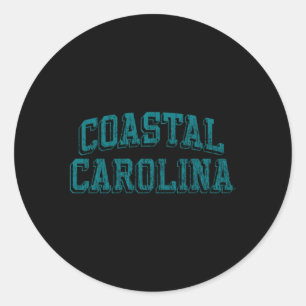 Coastal Carolina Chanticleers Arch Runder Aufkleber