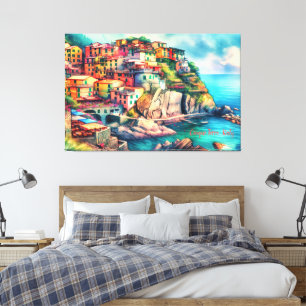 Coastal Charm Italien Cinque Terre Leinwanddruck