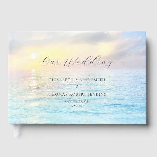 Coastal Charm Wedding Gästebuch (Vorderseite)