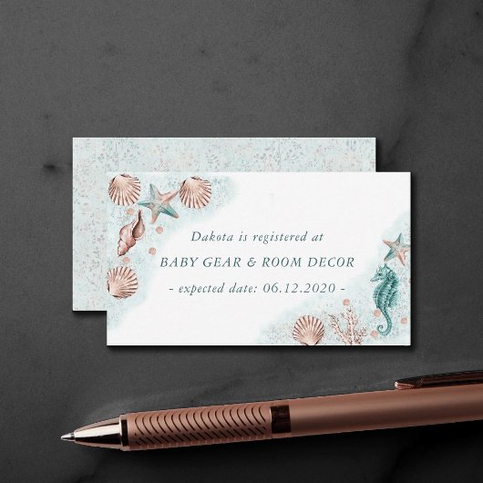 Coastal Chic | Anfrage zum Foto Aquamariner Starfi Begleitkarte