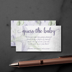 Coastal Chic   Anfrage zum Foto Lila Starfish Rats Begleitkarte