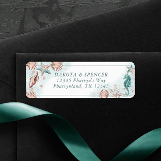 Coastal Chic | Aquamarine Hochzeitsadresse und Kor