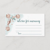 Coastal Chic | Aquamarines grünes Korallenriff Mom Begleitkarte (Vorderseite)