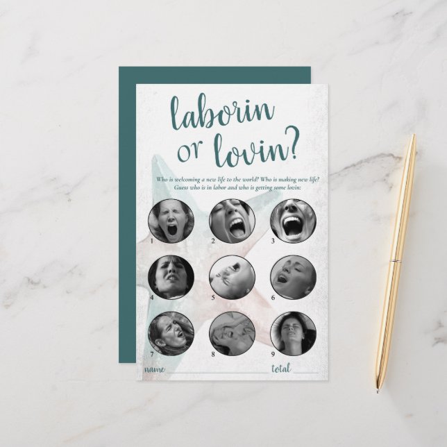 Coastal Chic | Aquamarines Starfish Laboratorium o (Vorderseite/Rückseite Beispiel)