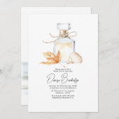 Coastal Chic Autumn - Fall Bridal Shower Einladung (Vorne/Hinten)