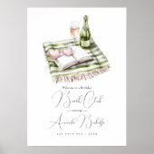 Coastal Chic Beach Club Birthday Welcome Sign Poster (Vorne)