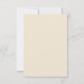Coastal Chic Beach Hochzeit RSVP Karte (Rückseite)