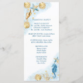 Coastal Chic | Blau und Gold unter der Meereshochz Programm (Rückseite)