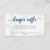 Coastal Chic | Blue Gold Starfish Diaper Begleitkarte (Vorderseite)