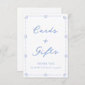 Coastal Chic Elegante Hochzeitskarten und Geschenk (Vorne/Hinten)