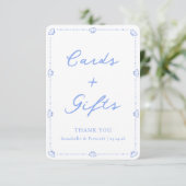 Coastal Chic Elegante Hochzeitskarten und Geschenk (Stehend Vorderseite)
