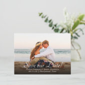 Coastal Chic | Foto des Korallenriffs (Blue and Go Save The Date (Stehend Vorderseite)